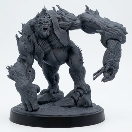 The Fez Beast - Gray Resin 3D Printed Miniature