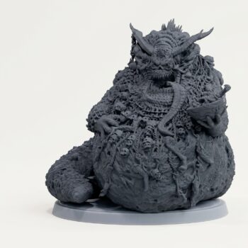 The Herald of Plenty - Gray Resin 3D Printed Miniature