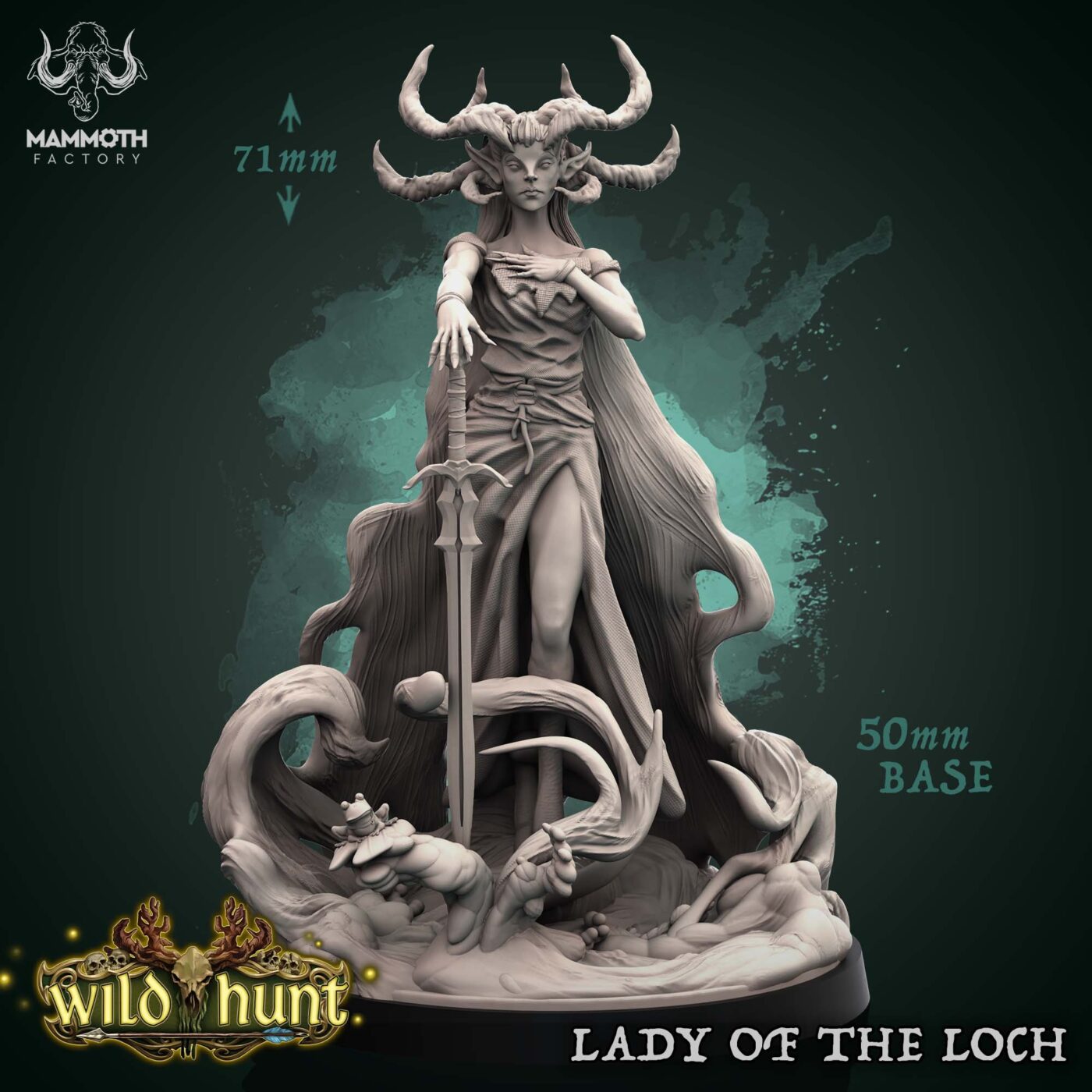 The Lady of the Loch by Mammoth Factory - Wild Hunt Collection Miniature