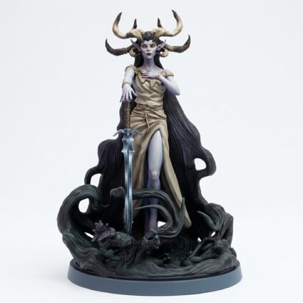 The Lady of the Loch by Mammoth Factory - Wild Hunt Collection - Painted 3D Printed Miniature