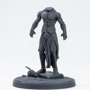 The Solarian Statue - Gray Resin 3D Printed Miniature