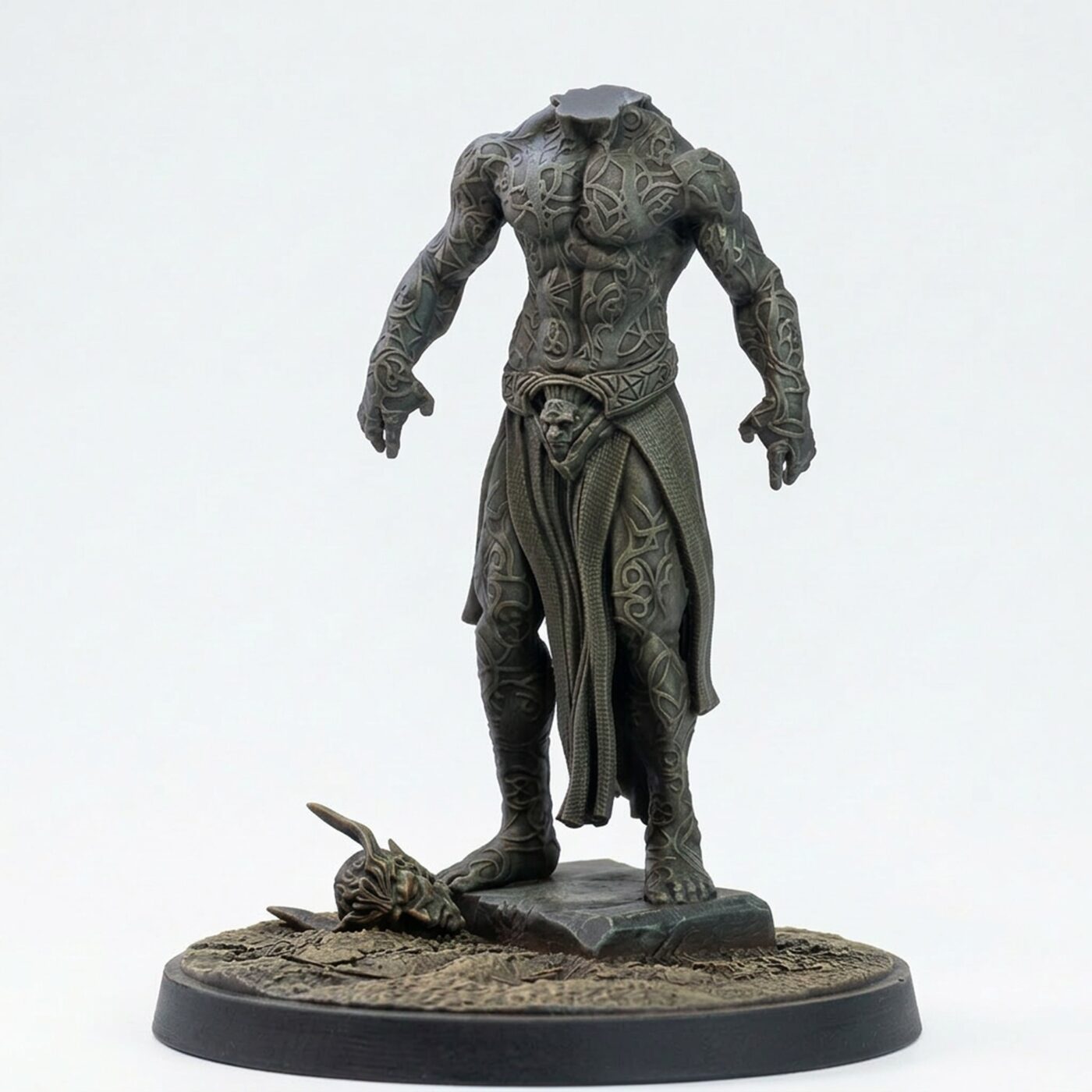The Solarian Statue - Painted 3D Printed Miniature