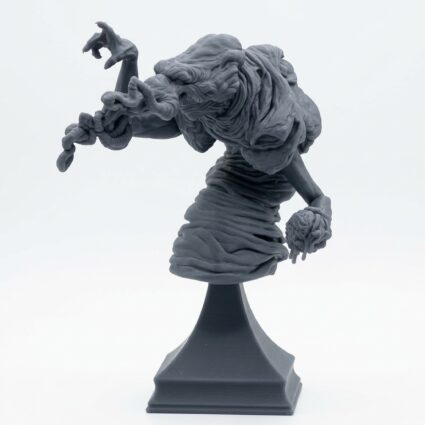 Thought Eater 2 Bust - Astral Voyage - Mammoth Factory - Gray Resin 3D Printed Miniature