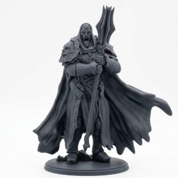 Tomb Warden A - Gray Resin 3D Printed Miniature