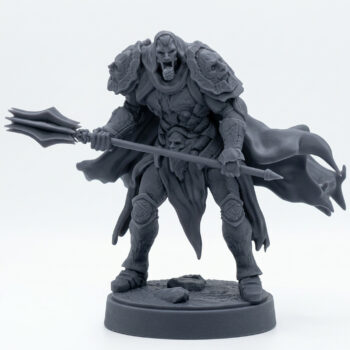 Tomb Warden C - Gray Resin 3D Printed Miniature
