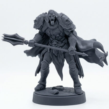 Tomb Warden C - Gray Resin 3D Printed Miniature