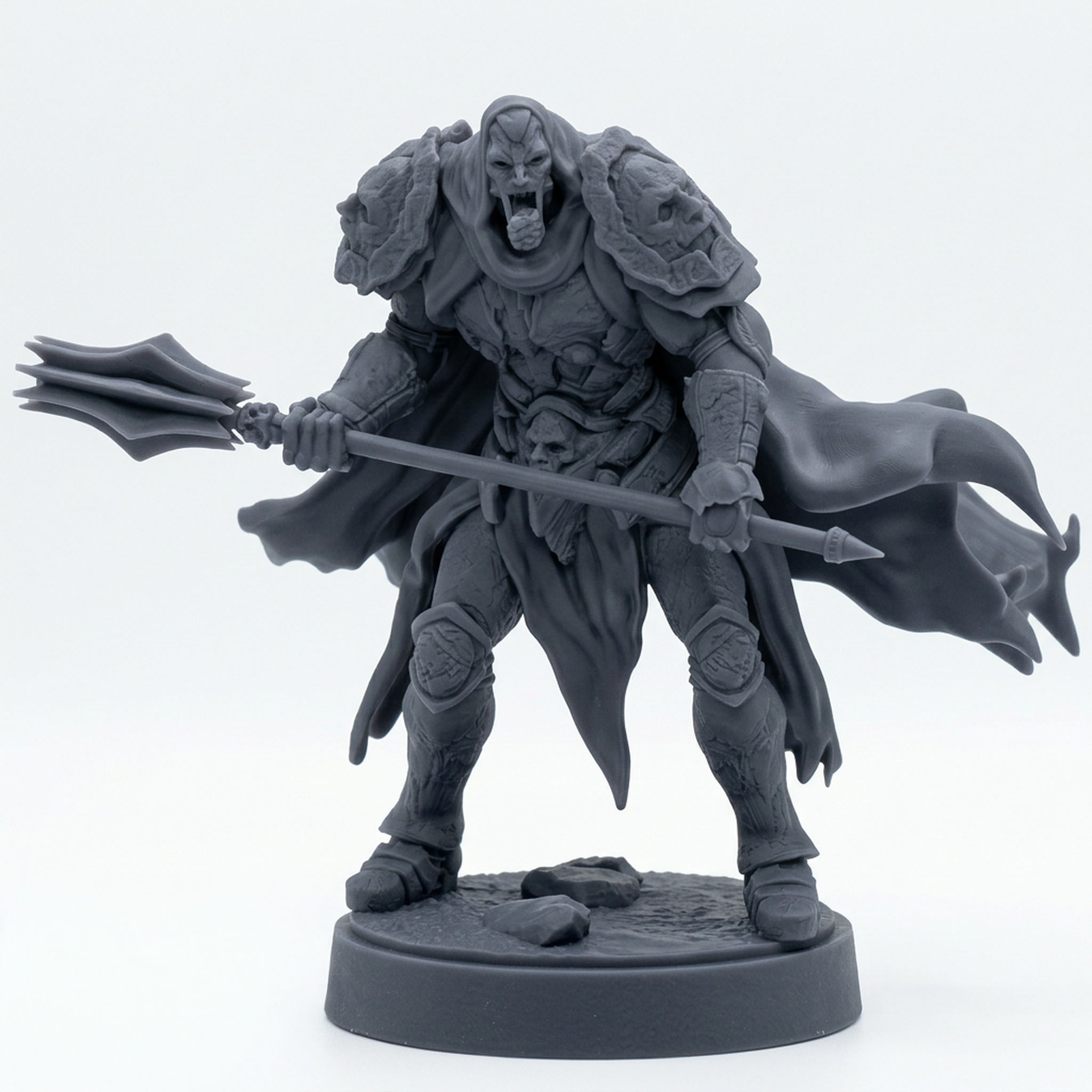 Tomb Warden C - Gray Resin 3D Printed Miniature