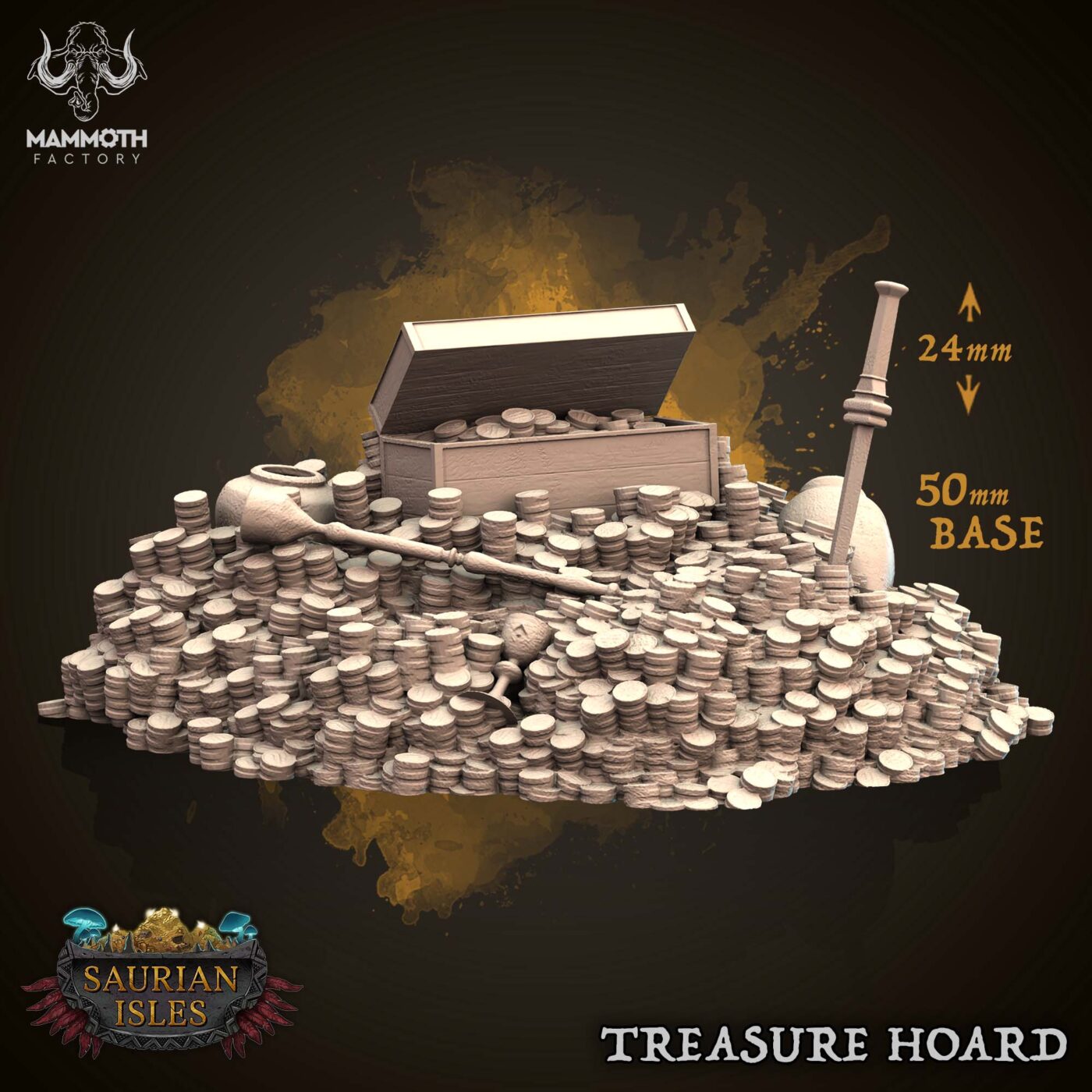 Treasure Pile - Saurian Isles - Mammoth Factory Miniature