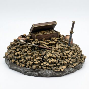 Treasure Pile - Saurian Isles - Mammoth Factory - Painted 3D Printed Miniature