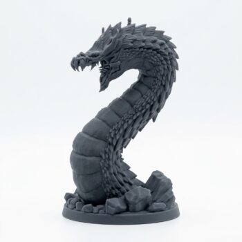 Tremorscale Wurm C - Gray Resin 3D Printed Miniature