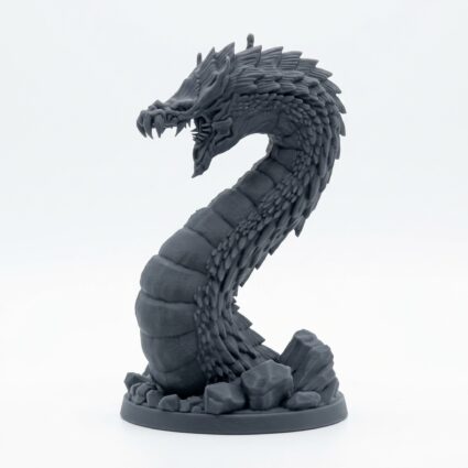 Tremorscale Wurm C - Gray Resin 3D Printed Miniature
