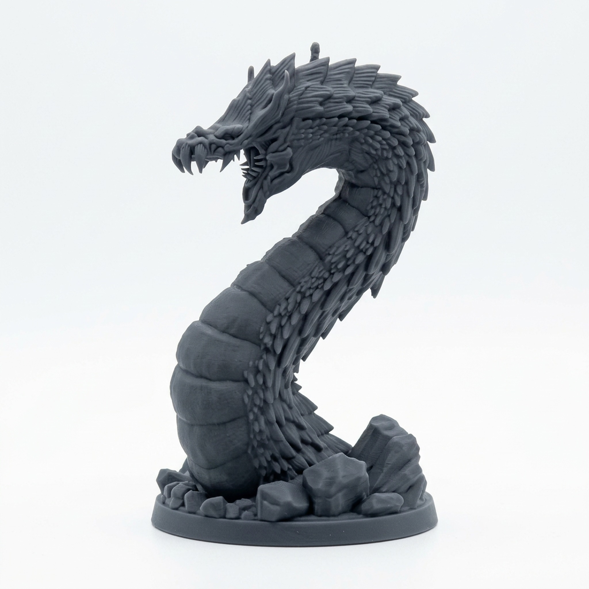 Tremorscale Wurm C - Gray Resin 3D Printed Miniature