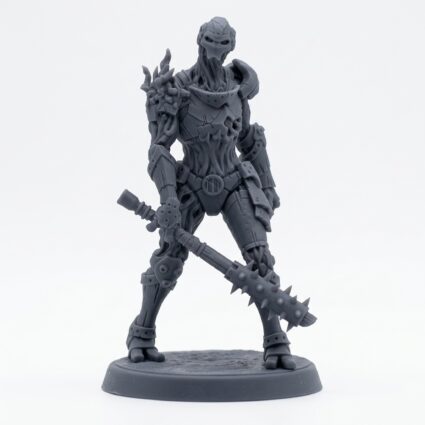 Forgeborn Unearthed A - Gray Resin 3D Printed Miniature