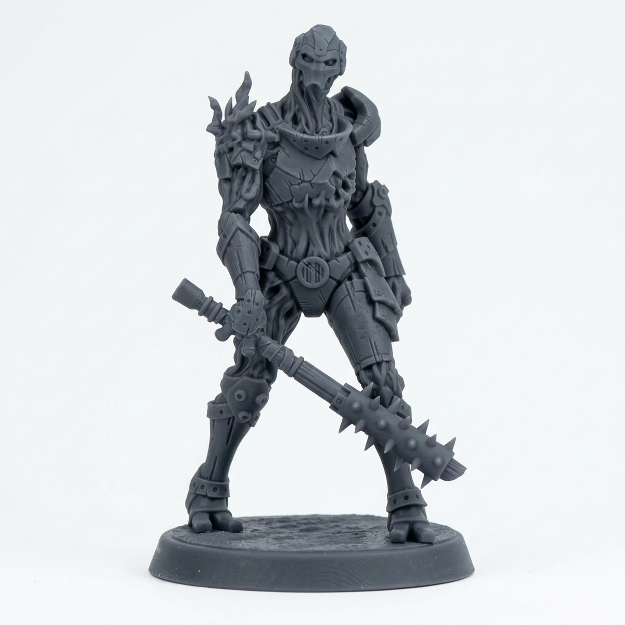 Unearthed Forgeborn C - Gray Resin 3D Printed Miniature