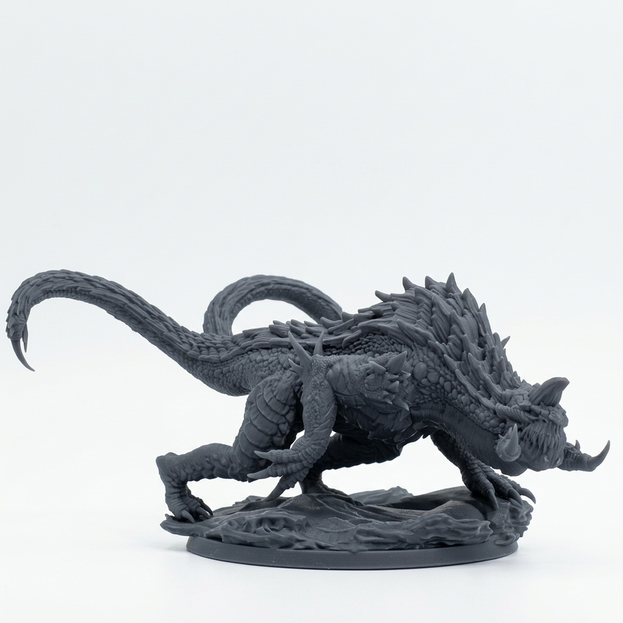 Urekari Siege Drake B - Gray Resin 3D Printed Miniature