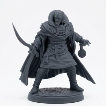 Vazano Marcher Lord - Gray Resin 3D Printed Miniature