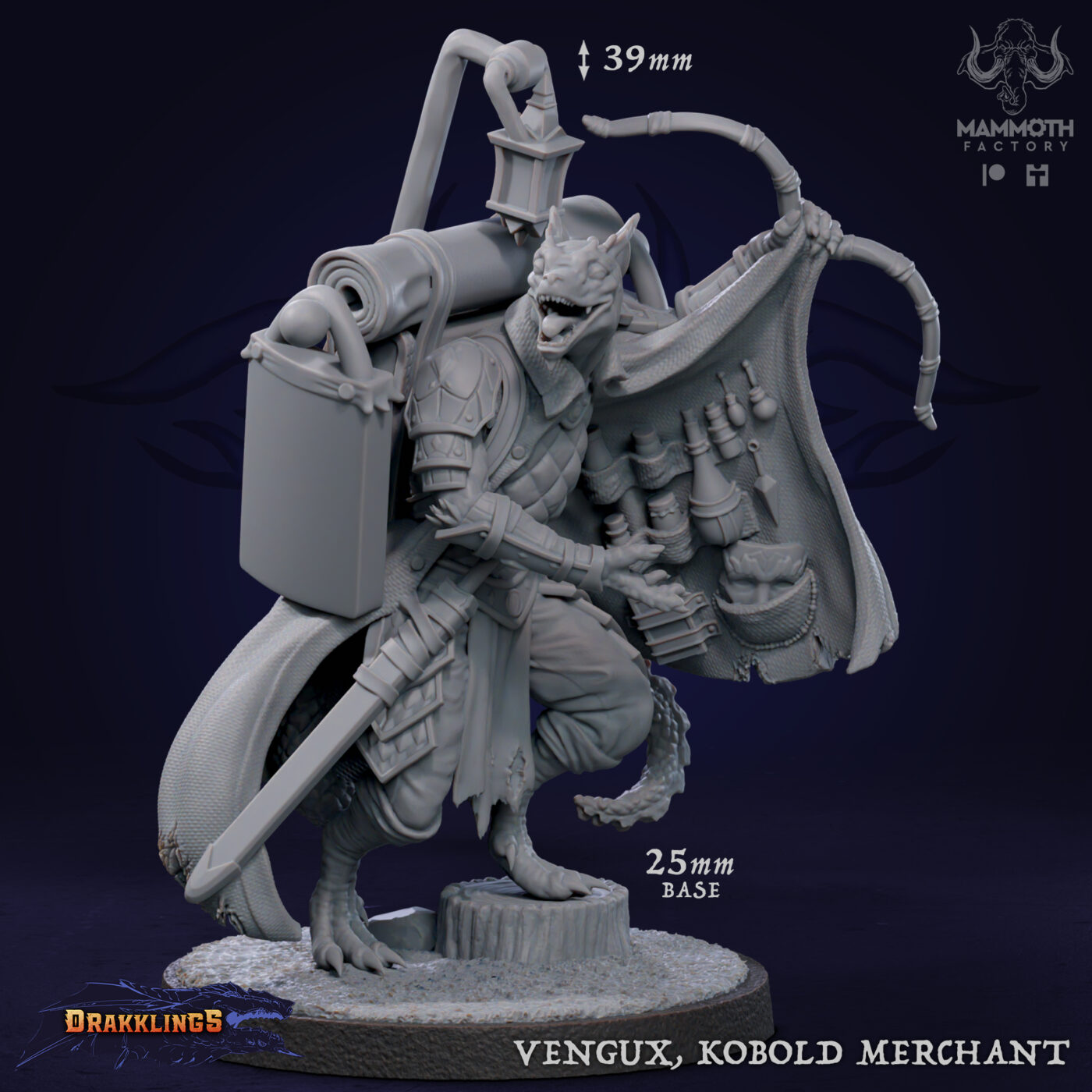 Vengux Kobold Merchant Miniature