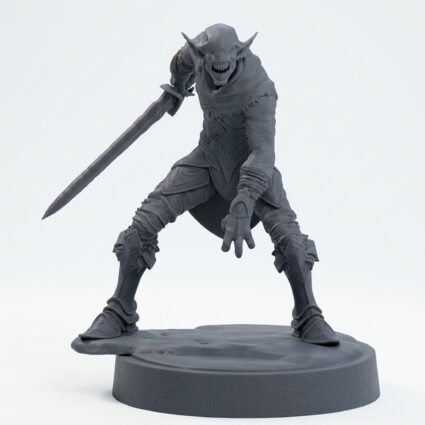 Vroassir Dreadknight A - Gray Resin 3D Printed Miniature