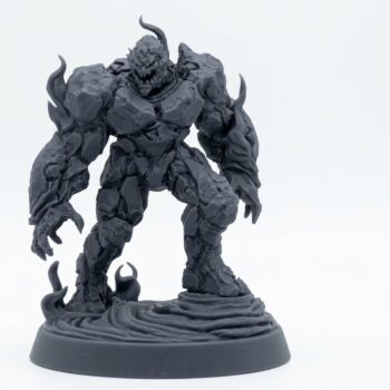 Vulcanite - Gray Resin 3D Printed Miniature