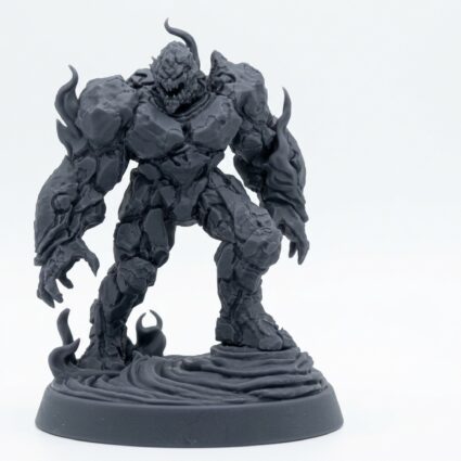 Vulcanite - Gray Resin 3D Printed Miniature