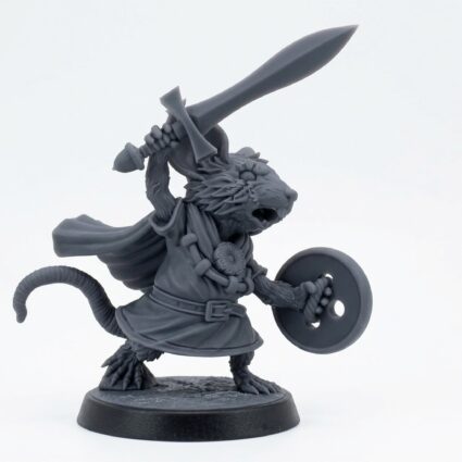 Walter Dimsby - Gray Resin 3D Printed Miniature