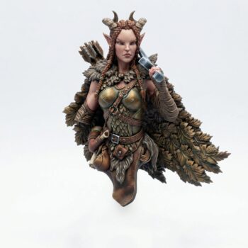 Warrior Bust - Wild Hunt by Mammoth Factory - 69mm Resin Miniature - Painted 3D Printed Miniature