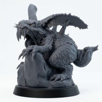 White Rabbit A - Gray Resin 3D Printed Miniature