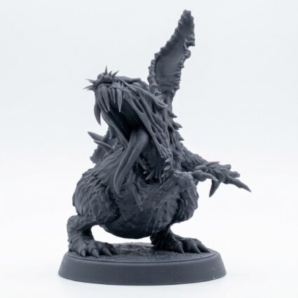 White Rabbit C - Gray Resin 3D Printed Miniature