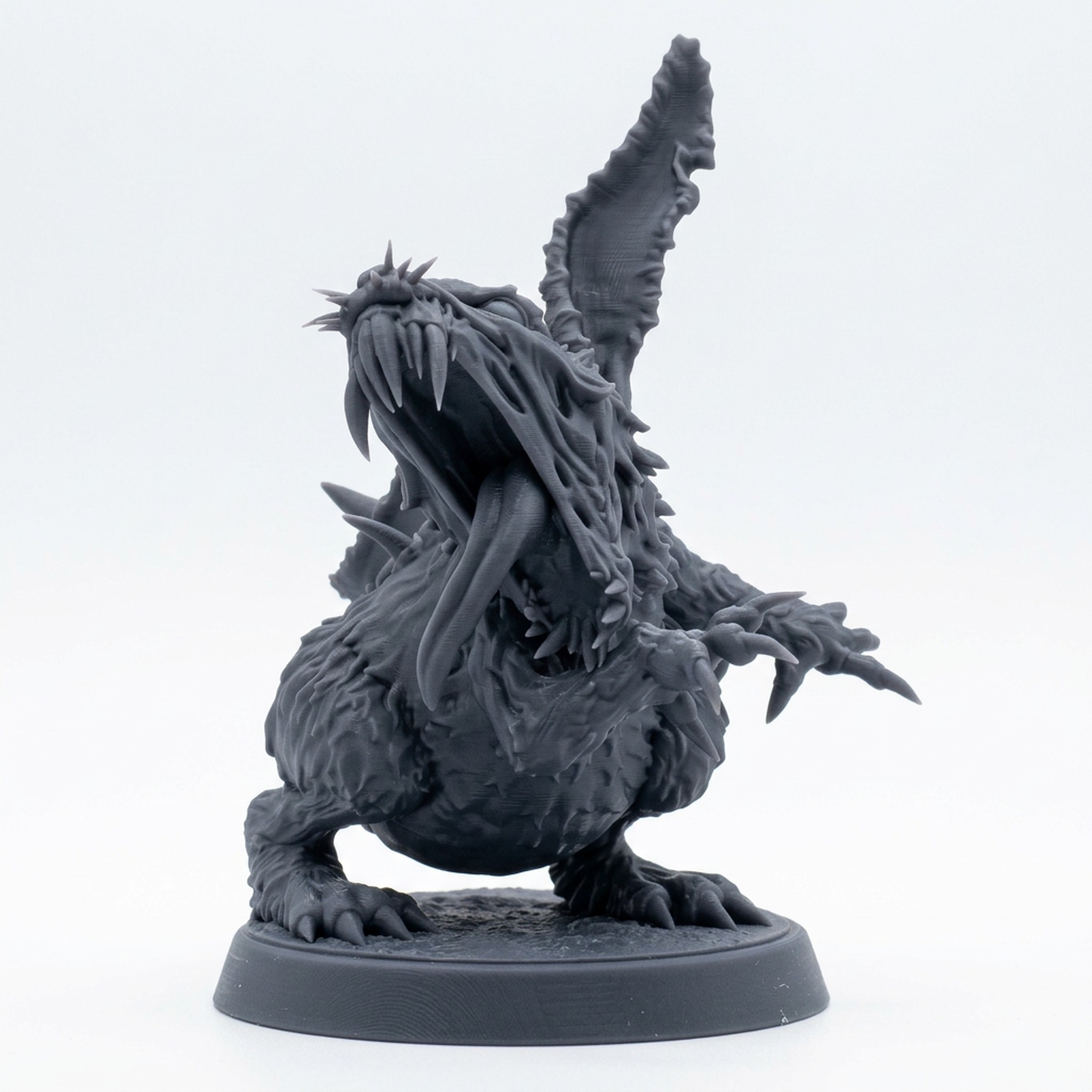 White Rabbit C - Gray Resin 3D Printed Miniature