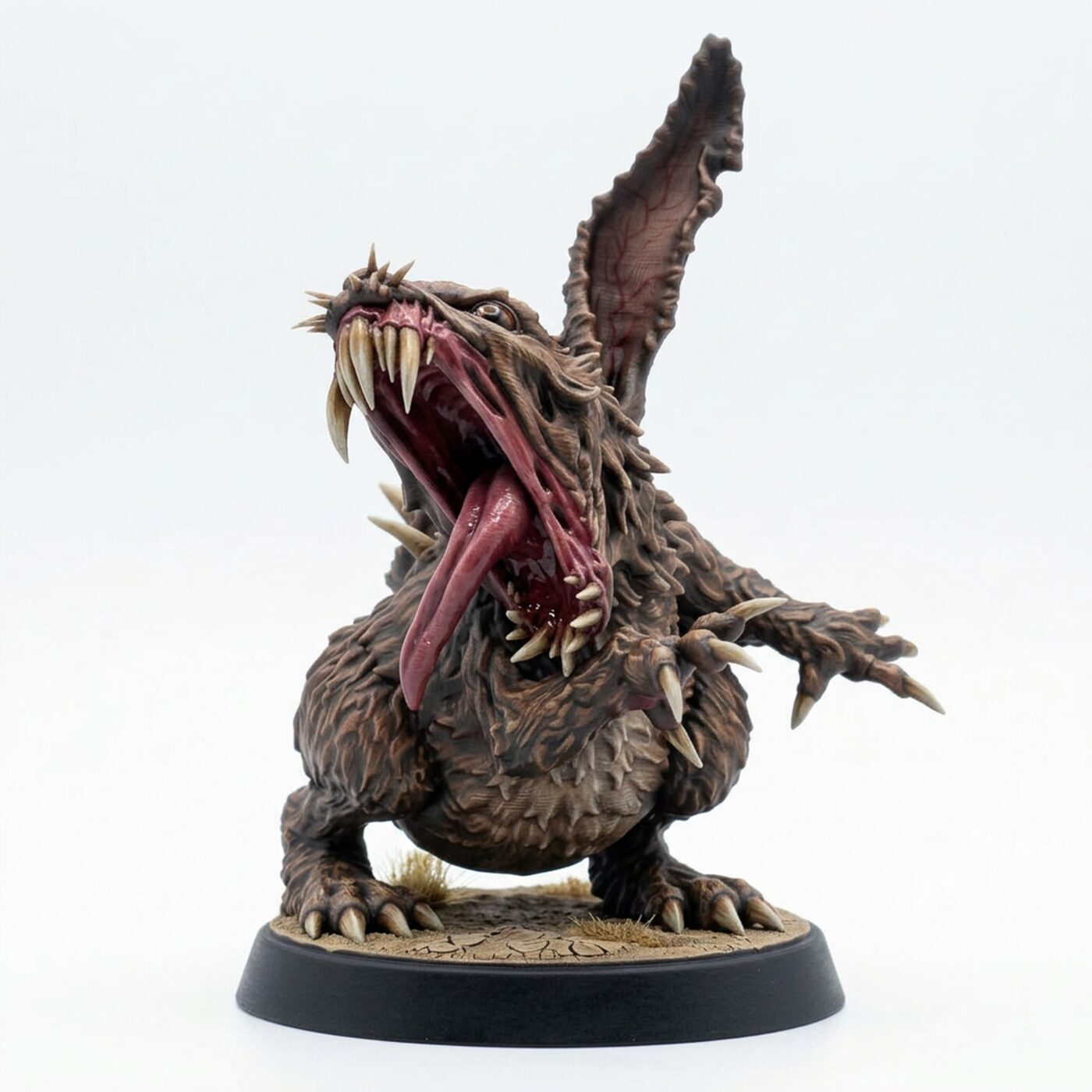 White Rabbit C - Painted 3D Printed Miniature