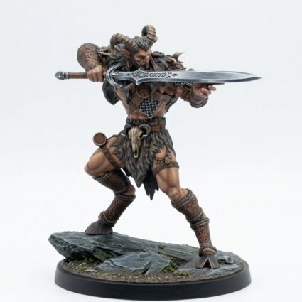 Wildhunter 1 - Wild Hunt Miniature - Mammoth Factory - Painted 3D Printed Miniature