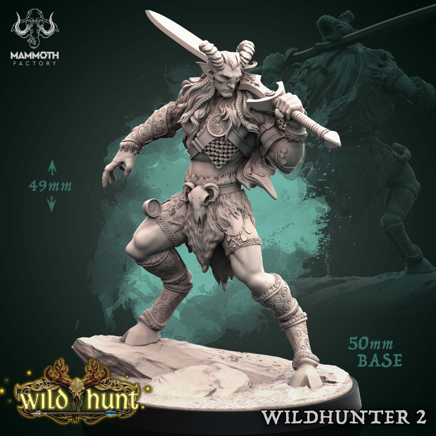 Wildhunter 2 - Mammoth Factory 'Wild Hunt' Miniature