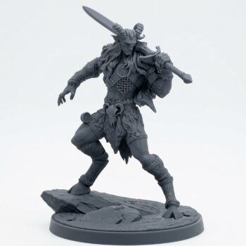 Wildhunter 2 - Mammoth Factory 'Wild Hunt' - Gray Resin 3D Printed Miniature