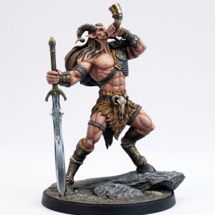 Wildhunter 3 - Wild Hunt Miniature by Mammoth Factory - Painted 3D Printed Miniature
