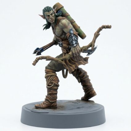Woldling Warrior B - Painted 3D Printed Miniature