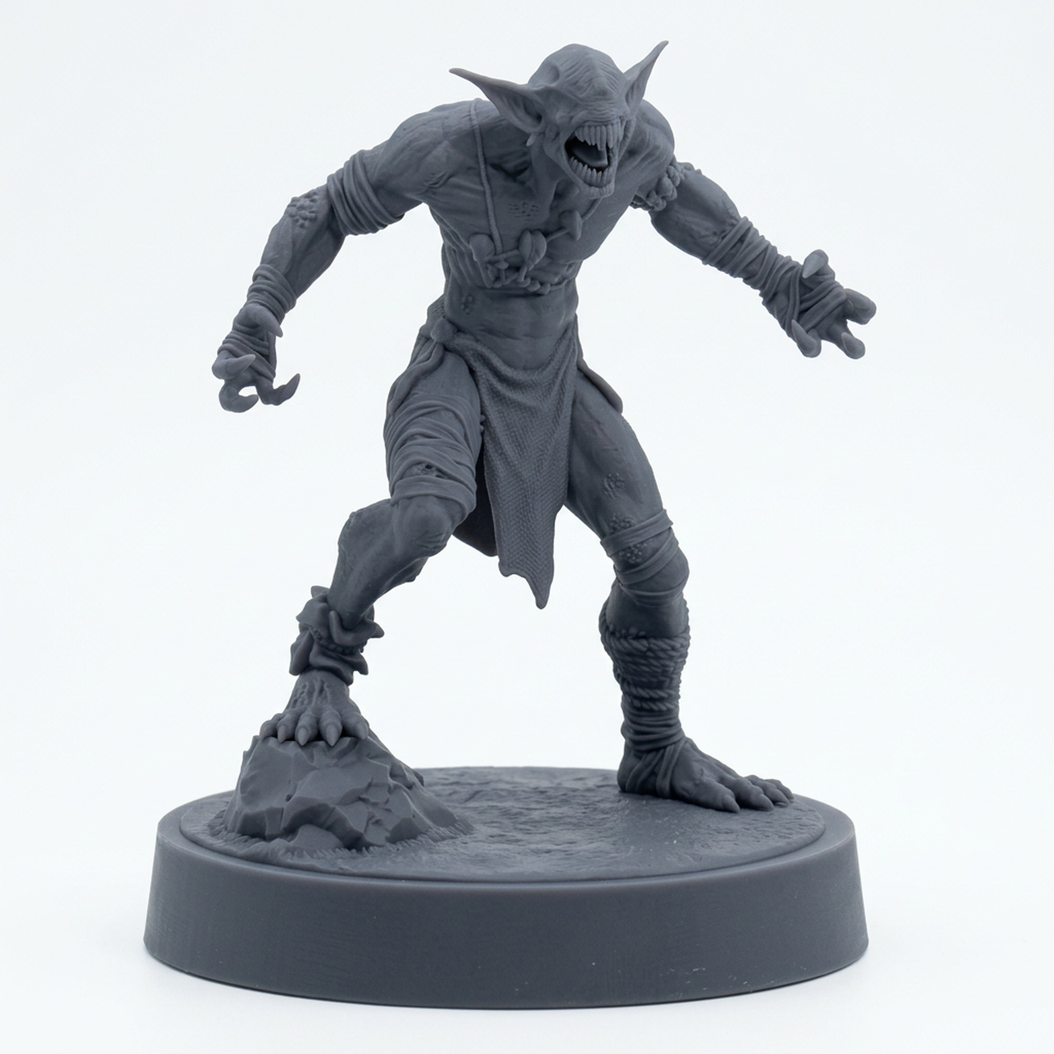 Woldling Wretch A - Gray Resin 3D Printed Miniature
