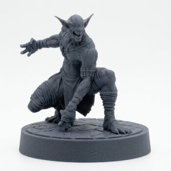Woldling Wretch B - Gray Resin 3D Printed Miniature