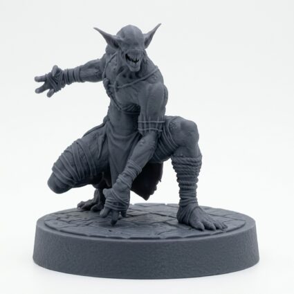 Woldling Wretch B - Gray Resin 3D Printed Miniature
