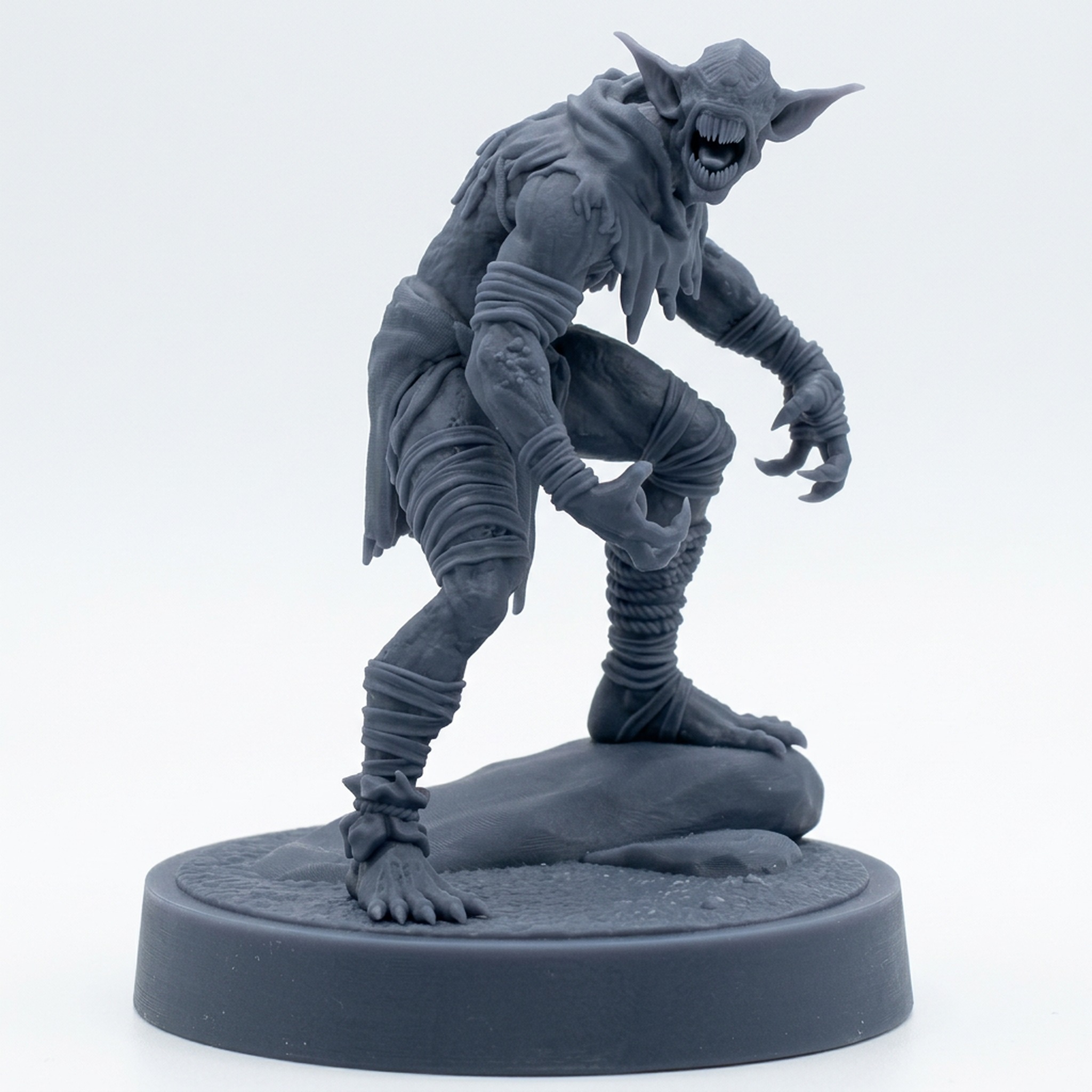 Woldling Wretch C - Gray Resin 3D Printed Miniature