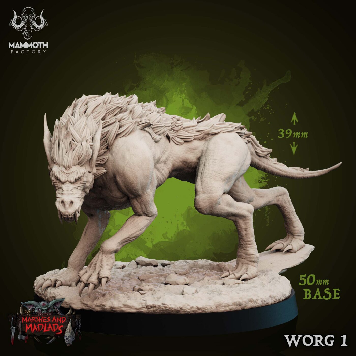 Worg 1 No Saddle Miniature