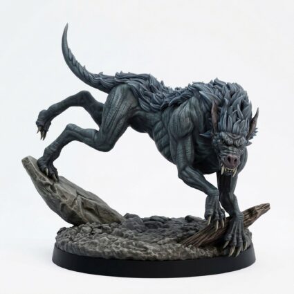 Worg B - Painted 3D Printed Miniature