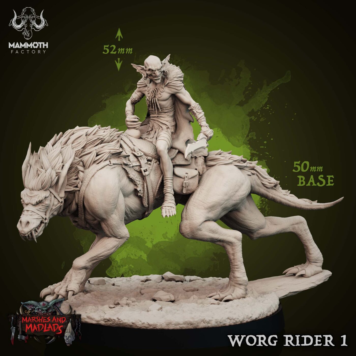 Worg Rider A Miniature