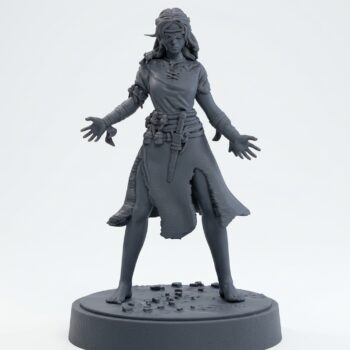 Worm Eldritch Scion - Gray Resin 3D Printed Miniature