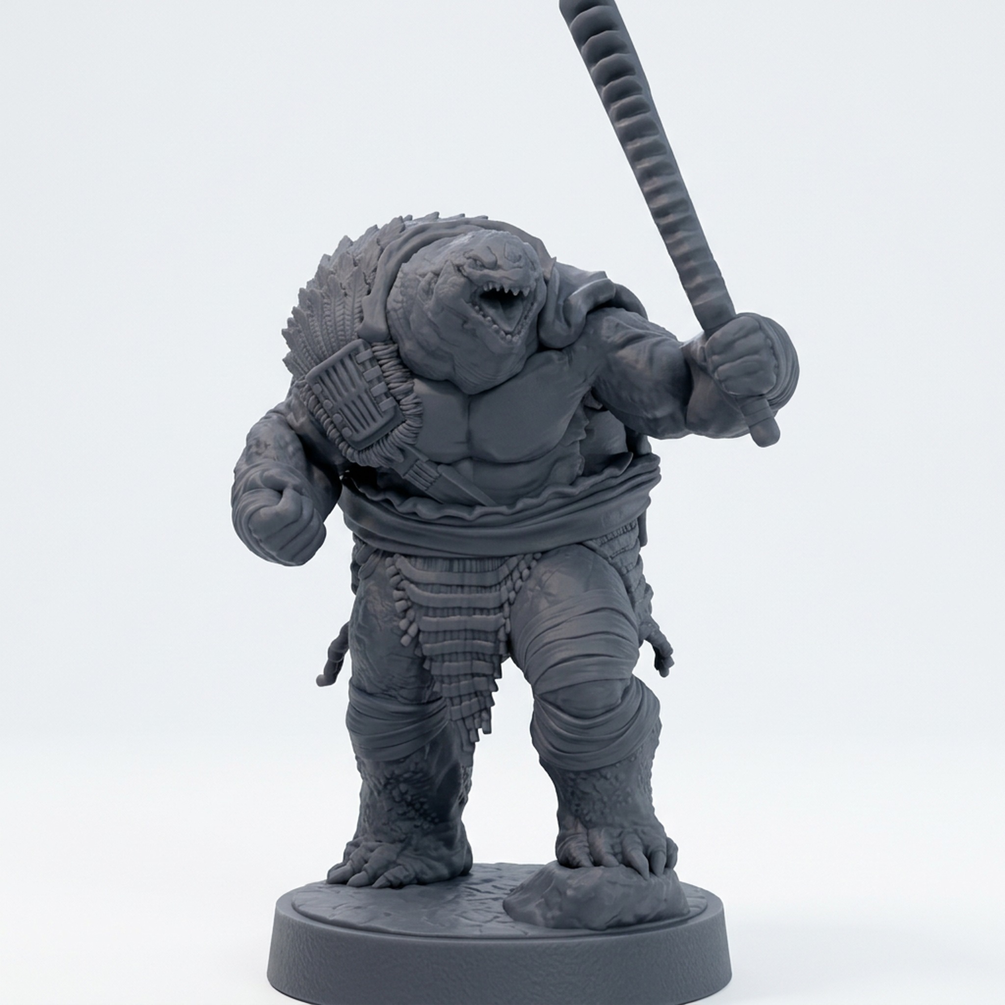 Yakkani Sea Weaver A - Gray Resin 3D Printed Miniature