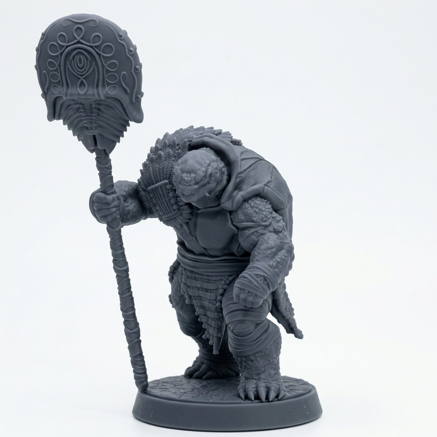 Yakkani Sea Weaver C - Gray Resin 3D Printed Miniature