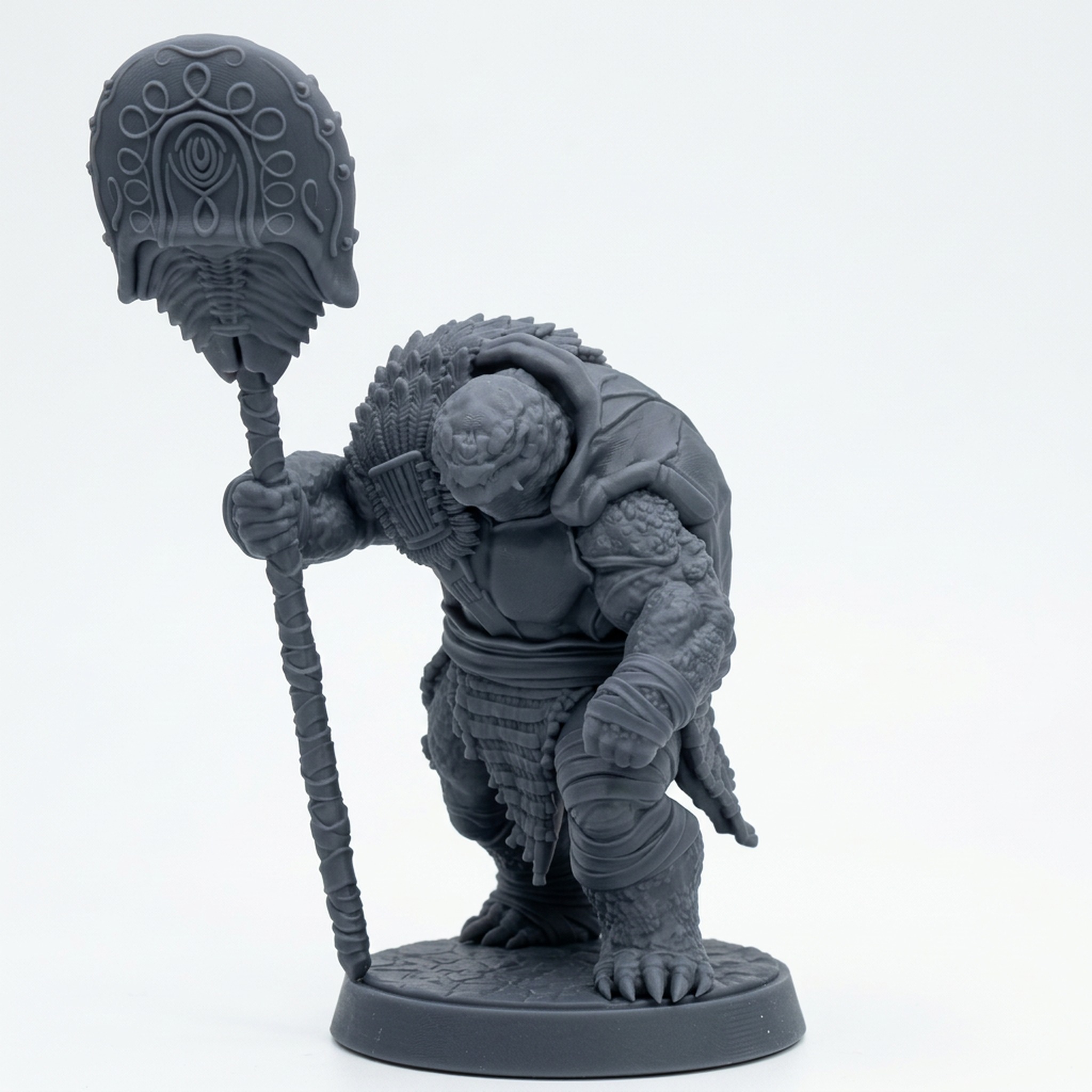 Yakkani Sea Weaver C - Gray Resin 3D Printed Miniature