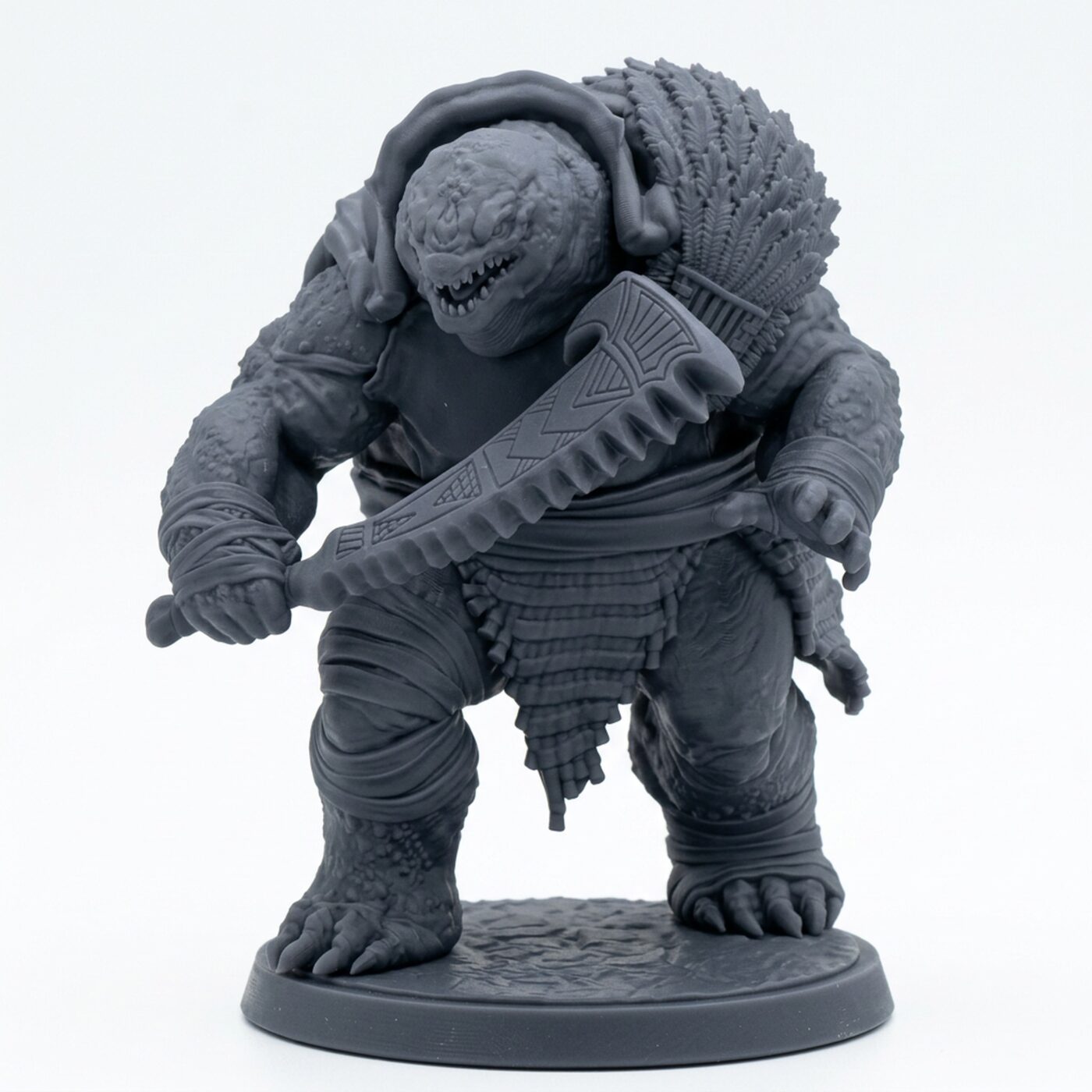 Yakkani Sea Weaver D - Gray Resin 3D Printed Miniature