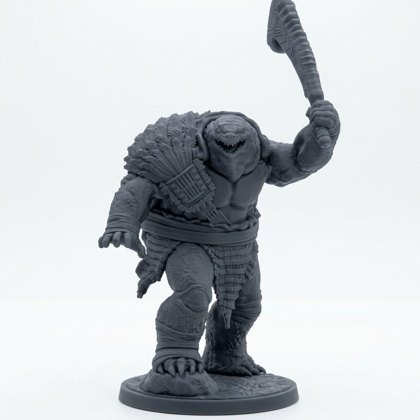 Yakkani Sea Weaver F - Gray Resin 3D Printed Miniature