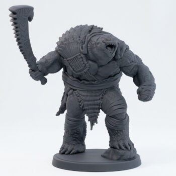 Yakkani Sea Weaver G - Gray Resin 3D Printed Miniature