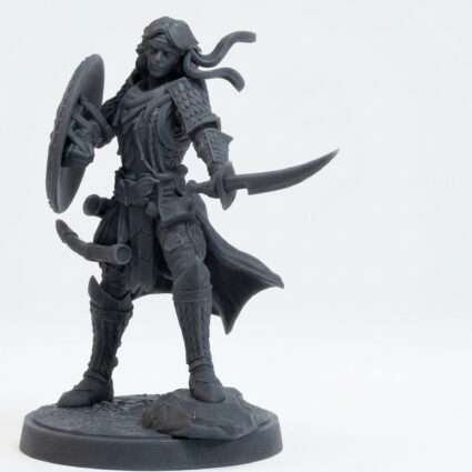 Yasina Auxiliar Champion - Gray Resin 3D Printed Miniature
